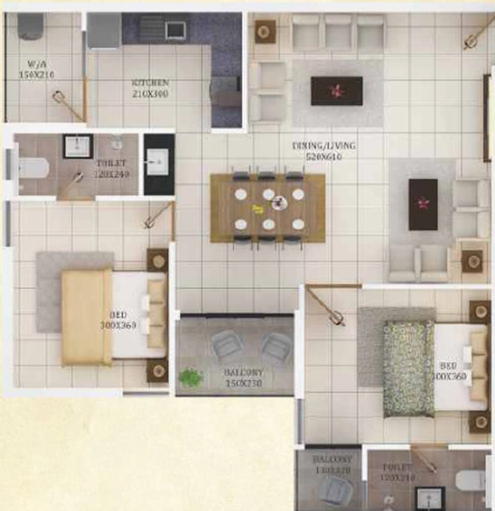 2 BHK Flat in Varma Kottaram in Thrippunithura, Kochi - Image 725082