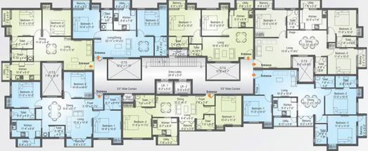 Floor Plan of Saradeuz Paradise in Perumbakkam, Chennai - Image 66598