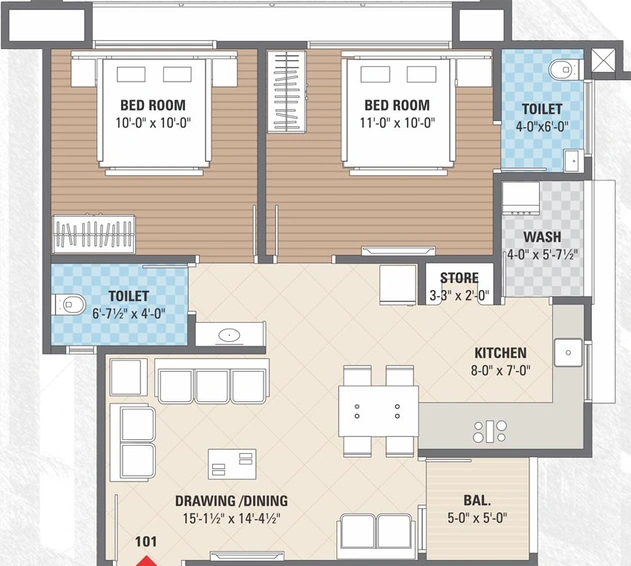 2 BHK Flat in Sai Suvas Avenue in Kalol, Gandhinagar - Image 567451