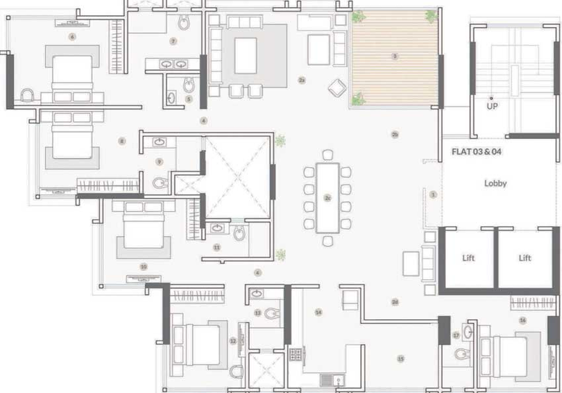 5 BHK Flat in S Raheja New Light in Khar West, Mumbai - Image 444749