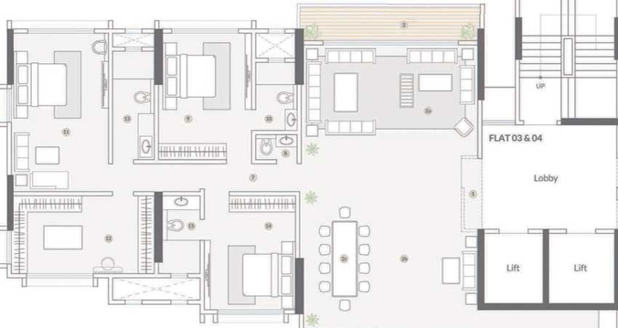 3 BHK Flat in S Raheja New Light in Khar West, Mumbai - Image 444747