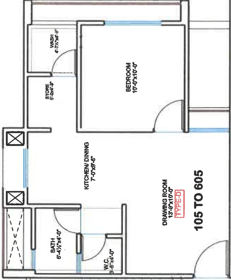 1 BHK Flat in Sai Swayam Heights in Kalol, Gandhinagar - Image 567460