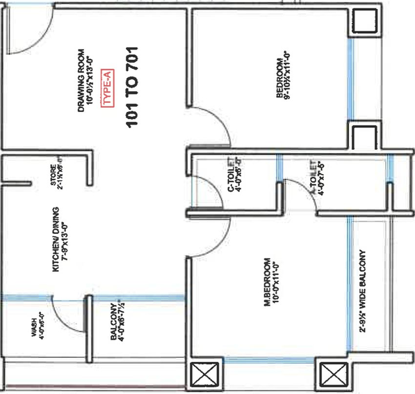 2 BHK Flat in Sai Swayam Heights in Kalol, Gandhinagar - Image 567461