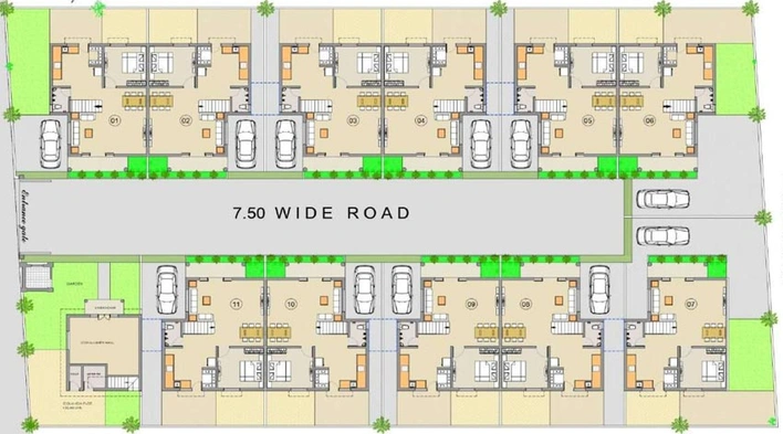 Master Plan of Vardhman Vraj Villa in Raysan, Gandhinagar - Image 67799