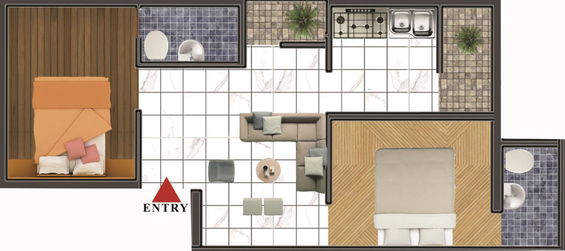 2 BHK Flat in FL JH Towers in Anakaputhur, Chennai - Image 561889