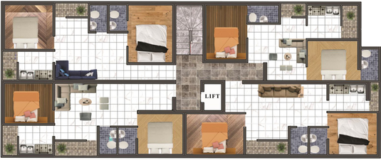 Floor Plan of FL JH Towers in Anakaputhur, Chennai - Image 66607