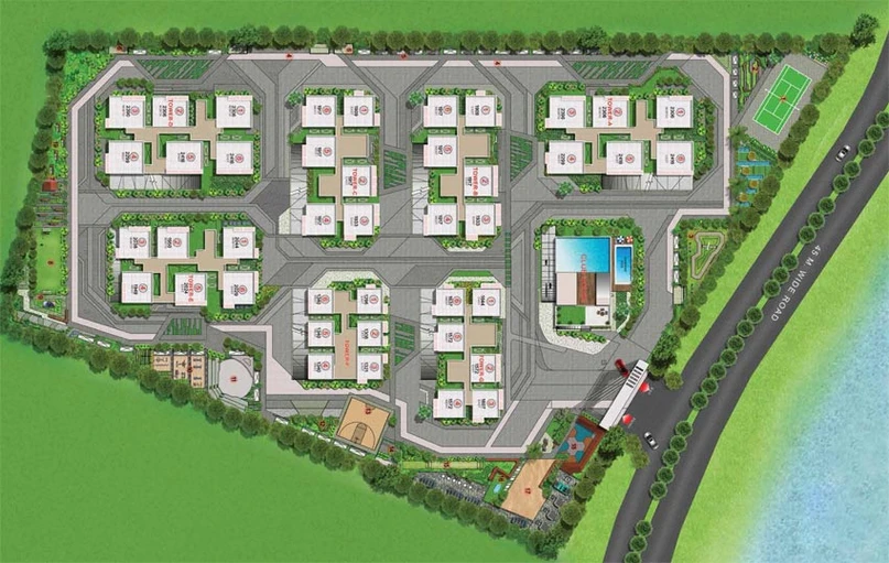Master Plan of Candeur Lakescape in Kondapur, Hyderabad - Image 66225