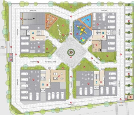 Master Plan of Saamarth Heaven 4 in Chandkheda, Ahmedabad - Image 68172