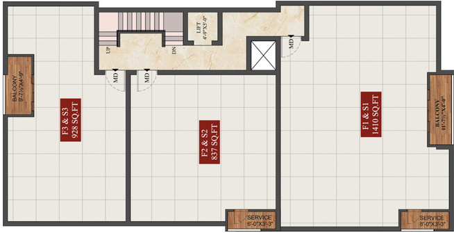 Floor Plan of AK Chrysolite in Rajakilpakkam, Chennai - Image 66022