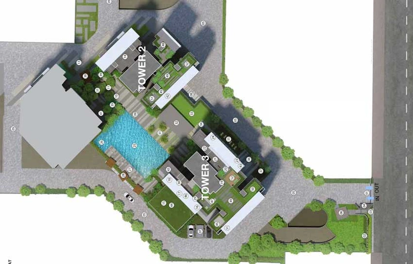 Master Plan of Godrej Bayview in Vashi, Navi Mumbai - Image 100537
