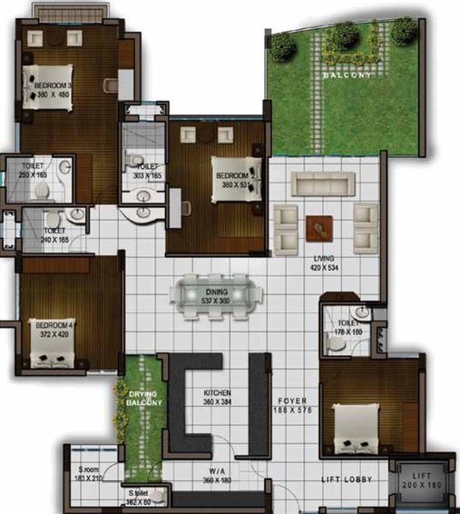 3 BHK Flat in Nest JKH Signature in Aluva, Kochi - Image 562641