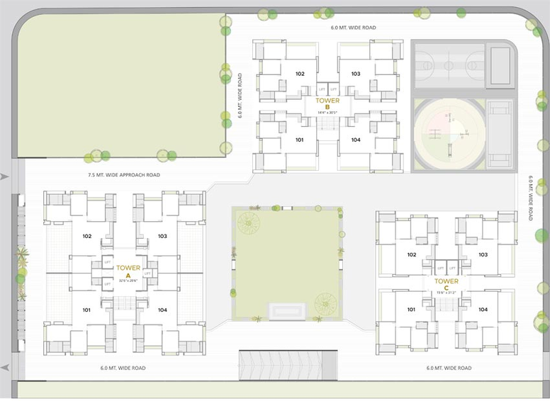 Master Plan of Kiara Opulent in Koteshwar, Ahmedabad - Image 68317