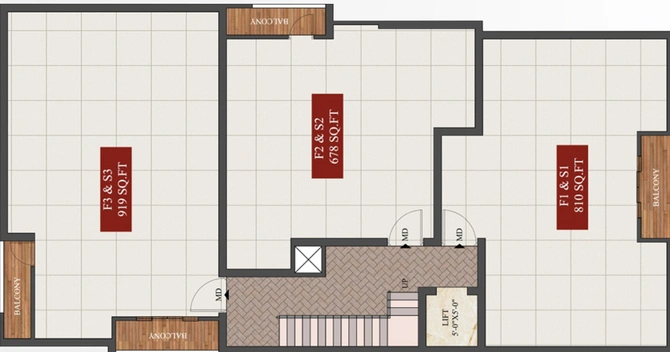 Floor Plan of AK Flourite in Pammal, Chennai - Image 66049