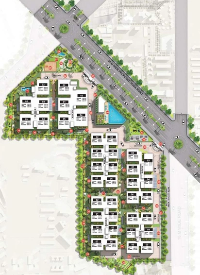 Master Plan of Praneeth Pranav Jaitra in Miyapur, Hyderabad - Image 66456