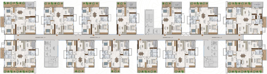 Floor Plan of Primark Inspira in Miyapur, Hyderabad - Image 66465
