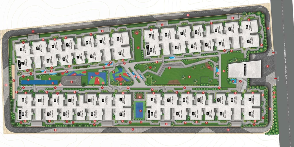 Master Plan of Primark Inspira in Miyapur, Hyderabad - Image 66466