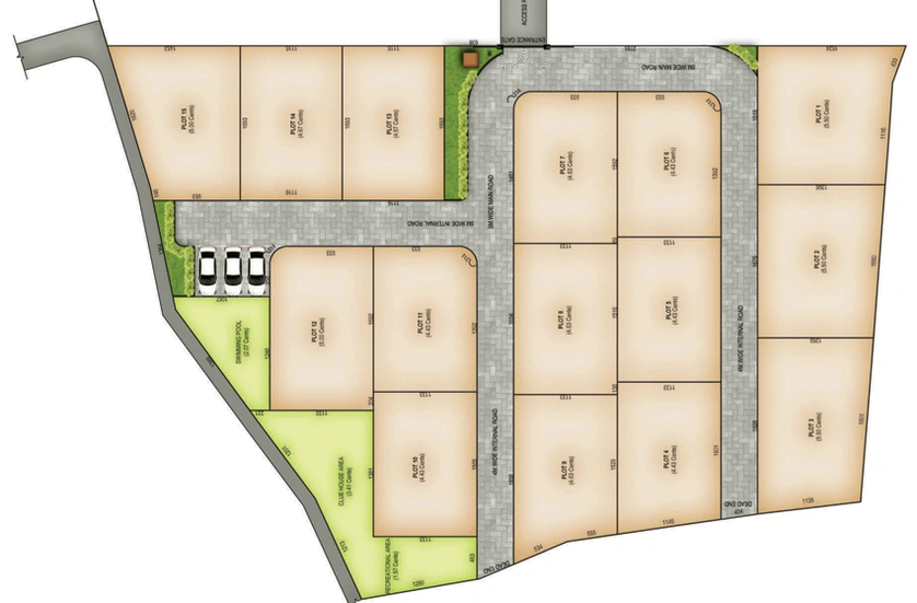 Master Plan of Paul Alukkas Treesa Gardens in Elamakkara, Kochi - Image 66841