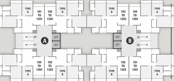 Floor Plan of Shree Aastha Tapovan in Chandkheda, Ahmedabad - Image 68193