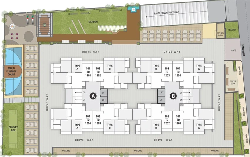 Master Plan of Shree Aastha Tapovan in Chandkheda, Ahmedabad - Image 68194