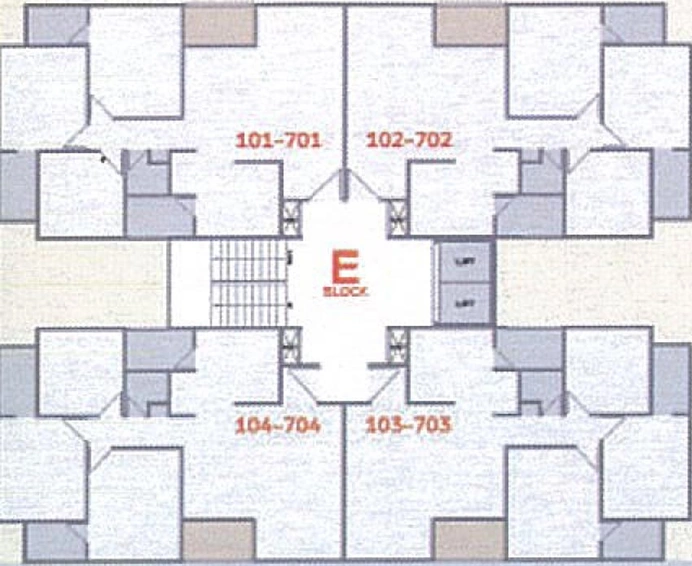 Floor Plan of Shree Bansari Height 2 in Nana Chiloda, Ahmedabad - Image 68355