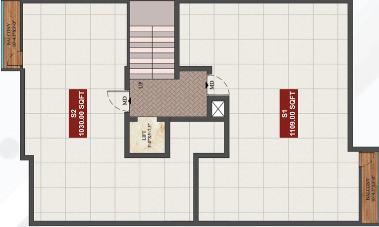 Floor Plan of AK Zircon in Pammal, Chennai - Image 66087