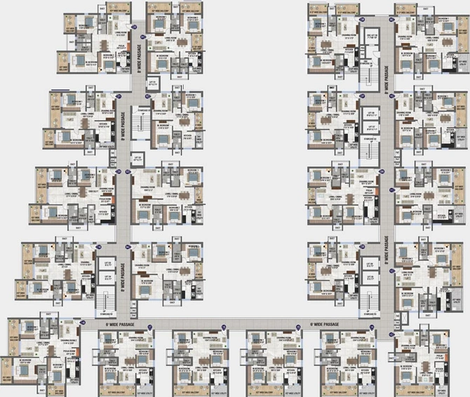 Floor Plan of Technopolis Solitaire Unity in Kondapur, Hyderabad - Image 66487