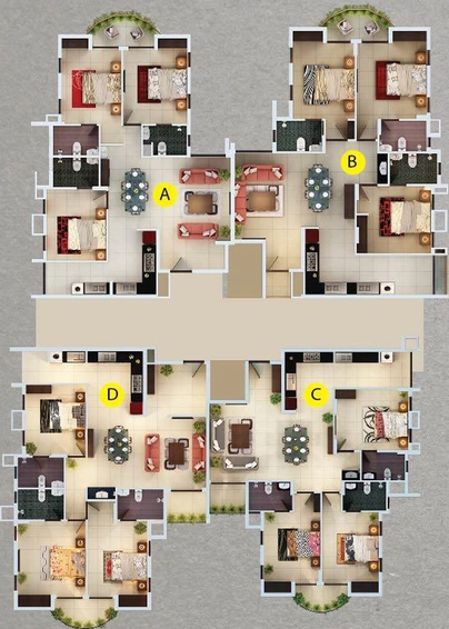 Floor Plan of Desai DD Highway Heights in Ernakulam, Kochi - Image 66101