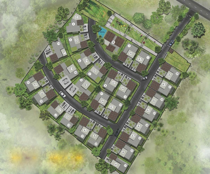 Master Plan of Inhouse Golden Rain Villas in Kakkanad, Kochi - Image 66878