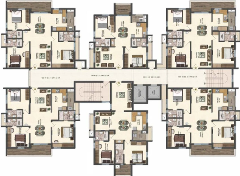 Floor Plan of Accurate Wind Chimes in Gachibowli, Hyderabad - Image 66500