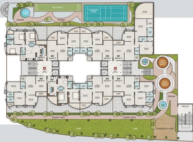 Master Plan of Himalaya Elanza in Ranip, Ahmedabad - Image 68293