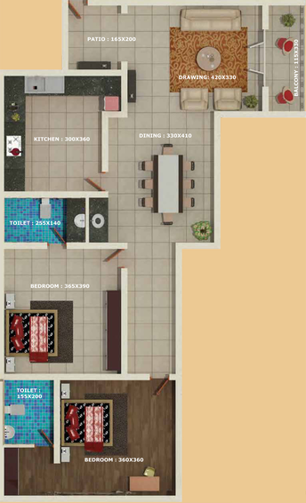2 BHK Flat in Miracle One in Thrippunithura, Kochi - Image 562873