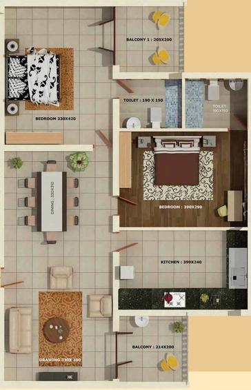2 BHK Flat in Miracle One in Thrippunithura, Kochi - Image 562871