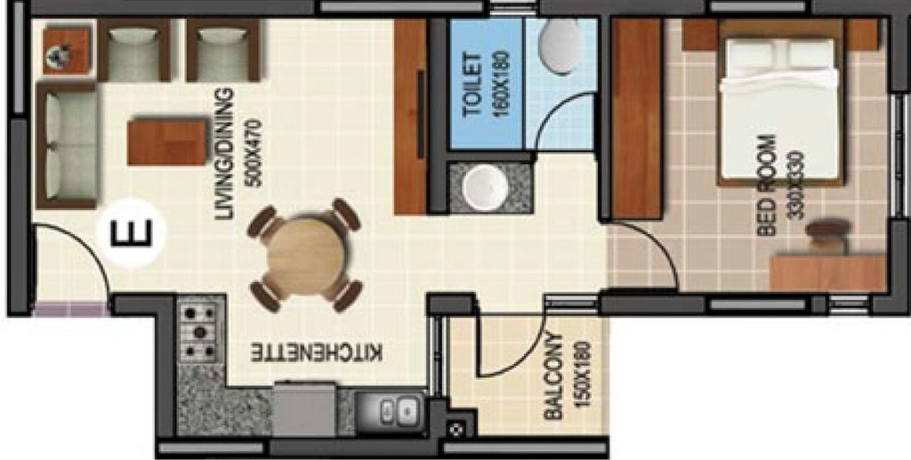 1 BHK Flat in National Royal Palace in Edappally, Kochi - Image 558609