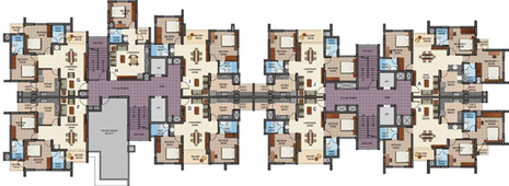 Floor Plan of National Royal Palace in Edappally, Kochi - Image 66140