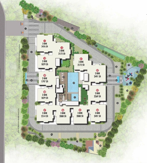 Master Plan of Pavani Felicity in Nizampet, Hyderabad - Image 66966