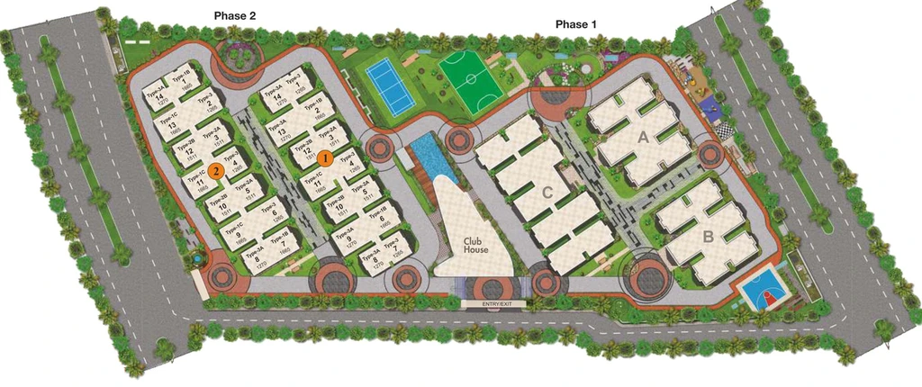 Master Plan of Ramky Galaxia in Gachibowli, Hyderabad - Image 66683