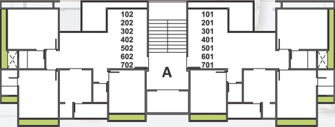 Floor Plan of Parmeshwar Tulip in Zundal, Ahmedabad - Image 68375