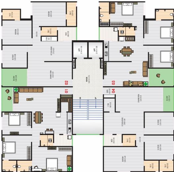 Floor Plan of Radhe The First in Nava Naroda, Ahmedabad - Image 68720
