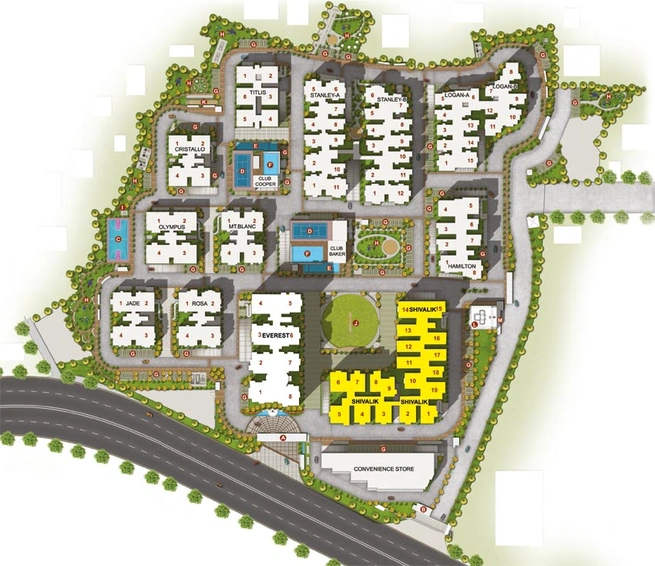 Master Plan of SMR Vinay Iconia Phase 5 in Kondapur, Hyderabad - Image 66691