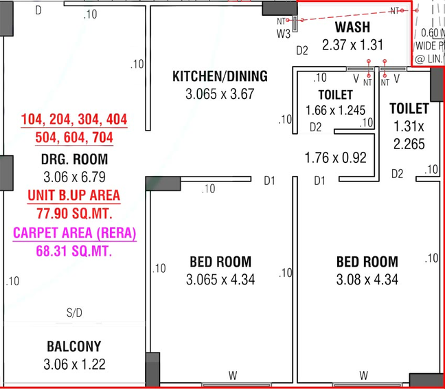 2 BHK Flat in Avis Western Greens in Ghuma, Ahmedabad - Image 569818
