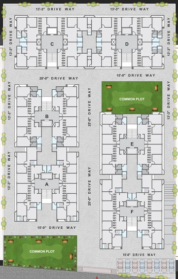 Master Plan of Parmeshwar 7 in Chandkheda, Ahmedabad - Image 68231