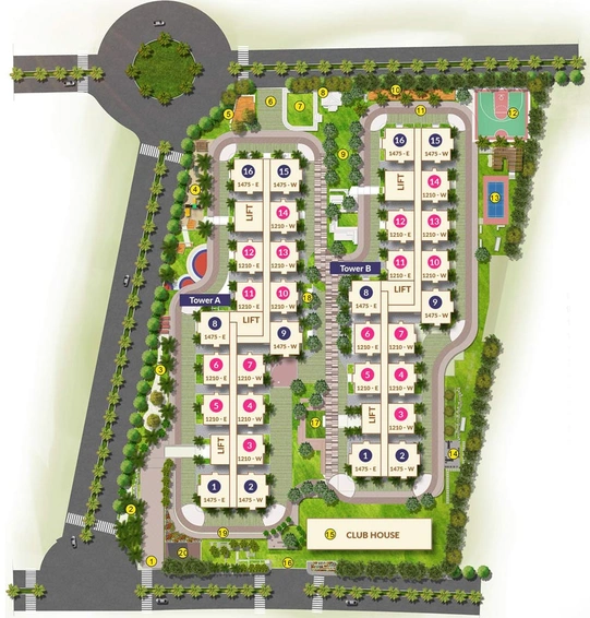 Master Plan of ASBL Springs in Pocharam, Hyderabad - Image 66699