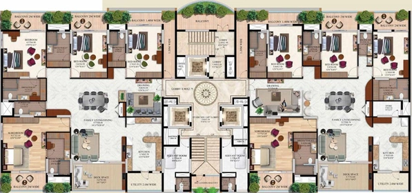 Floor Plan of Pranava One in Somajiguda, Hyderabad - Image 66304