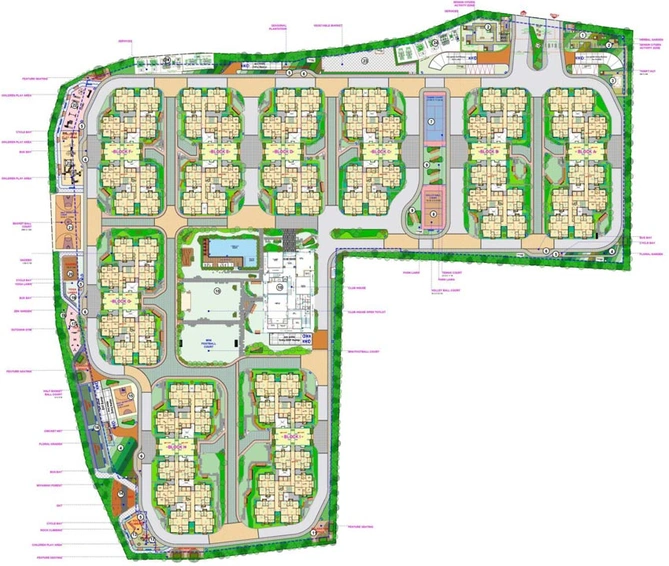 Master Plan of Ramky One Symphony in Patancheru, Hyderabad - Image 66710