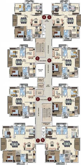 Floor Plan of Sattva Magnus in Jubilee Hills, Hyderabad - Image 66991