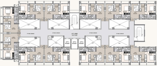 Floor Plan of Tricity Bliss in Ulwe, Navi Mumbai - Image 66396