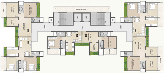 Floor Plan of Tricity Avenue in Ulwe, Navi Mumbai - Image 66174
