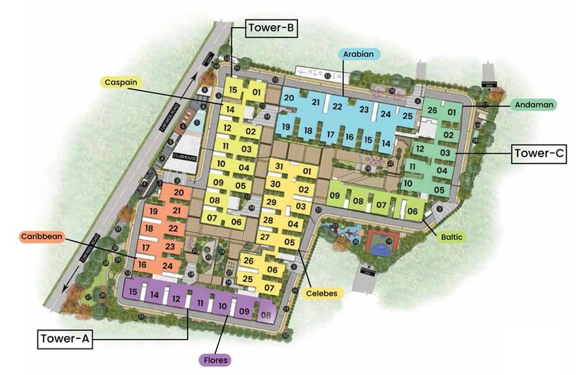 Master Plan of Sri Krishe Pearl in Uppal, Hyderabad - Image 66336