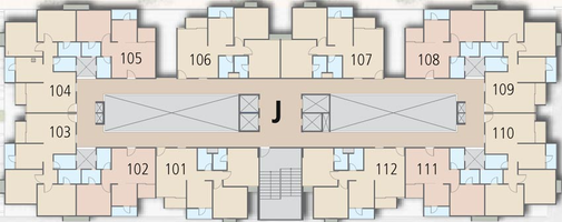 Floor Plan of Laxmi Nivas in Vatva, Ahmedabad - Image 69049