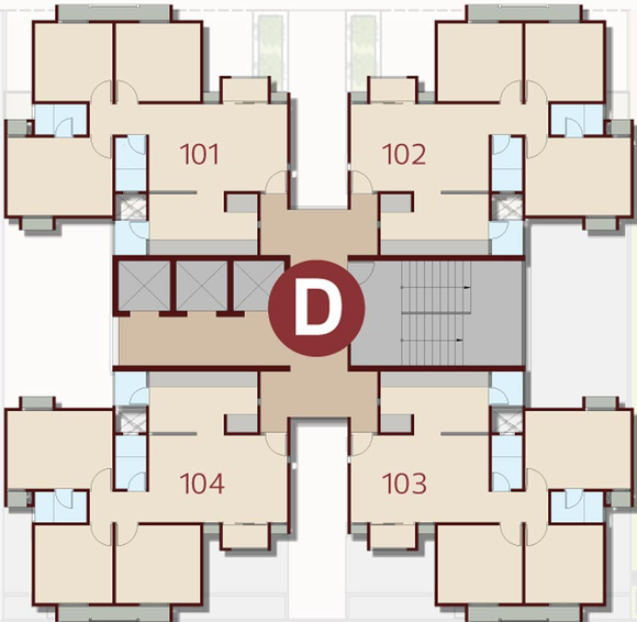 Floor Plan of Laxmi Skycity in Nava Naroda, Ahmedabad - Image 68734